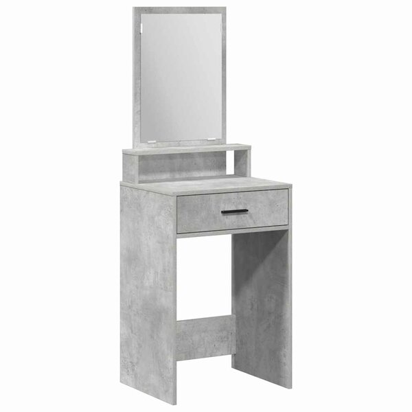 vidaXL Table de Toilette Gris béton 50 x 41 x 140 cm Bois d'ingénierie