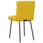 vidaXL Chaises à manger lot de 2 Jaune Velours