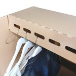Pack and Move - Carton penderie déménagement - 50 x 50 x 120 cm - Carton renforcé - 1 marqueur offert