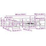vidaXL Ensemble de canapés d'extérieur 8 Pièces Naturel et Crème