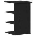 vidaXL Meuble d'appoint Chêne noir 35 x 35 x 55 cm Bois d'ingénierie