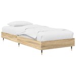 vidaXL Cadre de lit Chêne Sonoma 80 x 200 cm Bois d'ingénierie