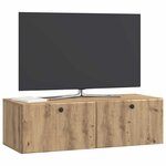 vidaXL Meuble TV mural 98 x 41 x 30 cm Chêne artisanal