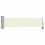 vidaXL Auvent latéral rétractable de patio 60x300 cm Crème