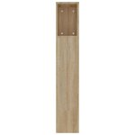 vidaXL Armoire de tête de lit Chêne sonoma 220x18 5x104 5 cm