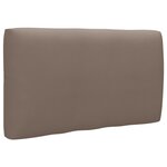 vidaXL Canapé palette 2 places et coussins Pin imprégné de marron miel