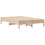 vidaXL Cadre de lit sans matelas 120x190 cm bois de pin massif