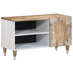 vidaXL Meuble TV 80x31 5x46 cm bois massif de manguier