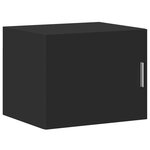 vidaXL Armoire murale noir 50x42 5x40 cm bois d'ingénierie