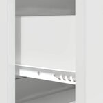 vidaXL Armoire à tiroirs Blanc brillant 66 x 34 5 x 90 cm