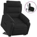 vidaXL Fauteuil inclinable noir tissu