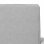 vidaXL Canapé-lit pour enfants Gris clair Peluche douce