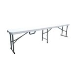 Banc pliable pour table de réception 180 cm