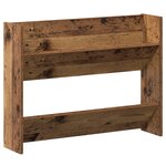 vidaXL Cabinets à chaussures muraux 2 Pièces Vieux bois 60 x 18 x 60 cm