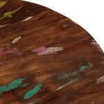 vidaXL Dessus de table Ø 70x3 8 cm rond bois massif de récupération