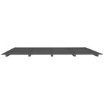 vidaXL Cadre de lit sans matelas gris 180x200 cm bois massif de pin