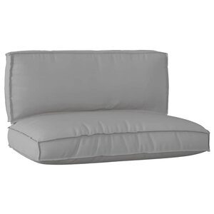 vidaXL Set de coussins de palette 2 Pièces Gris 120 x 80 x 12 cm