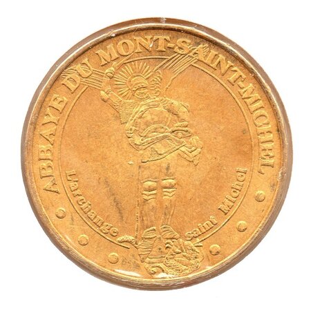 Mini médaille monnaie de paris 2009 - abbaye du mont saint-michel (l’archange)