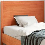 vidaXL Tête de lit cire marron 100 cm bois massif de pin