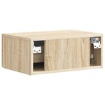 vidaXL Cabinet de chevet 2 Pièces Chêne Sonoma 49 x 34 5 x 20 cm