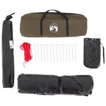 vidaXL Tente de pêche 4 personnes vert olive imperméable