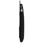 vidaXL Tête de lit suspendue Avec lumière LED Noir Tissu