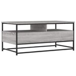 vidaXL Table basse sonoma gris 100x51x45 cm bois d'ingénierie