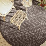 vidaXL Tapis d'extérieur marron Ø200 cm PP