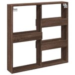 vidaXL Armoire murale chêne marron 80x15x80 cm bois d'ingénierie
