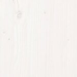 vidaXL Buffet Blanc 100x40x75 cm Bois massif de pin