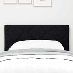 Tête de lit LED vidaXL Design en blocs de diamant Noir 80 cm Tissu