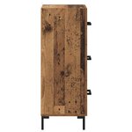 vidaXL Buffet Bois ancien 34 5 x 34 x 90 cm Bois d'ingénierie