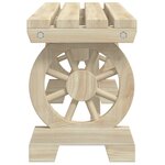 vidaXL Bancs de jardin lot de 2 bois de sapin massif