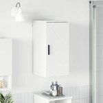 vidaXL Cabinet de salle de bain Blanc brillant 30 x 31 5 x 61 cm