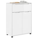 vidaXL Cabinet de salle de bain Blanc brillant 72 5 x 36 5 x 100 cm