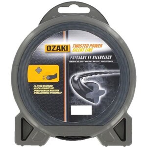 JARDIN PRATIQUE Fil nylon hélicoidal OZAKI PREMIUM pour débroussailleuse - Ø 2,4  mm - L x 15 m