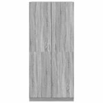 vidaXL Garde-robe Sonoma gris 90x52x200 cm Bois d'ingénierie
