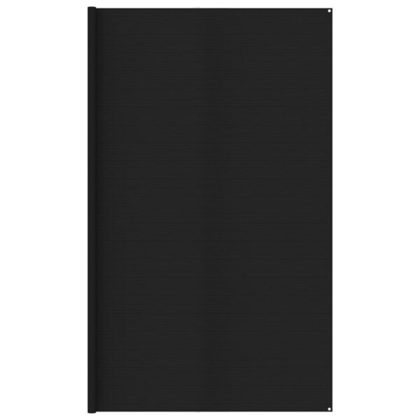 vidaXL Tapis de tente 400x800 cm Noir PEHD