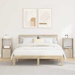 vidaXL Table de chevet 2 pc Chêne Sonoma 35 x 32 x 68 5 cm