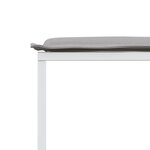 vidaXL Ensemble à manger de jardin avec coussins 11Pièces blanc textilène