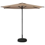 vidaXL Parasol de jardin avec base 270 x 270 cm Polyester