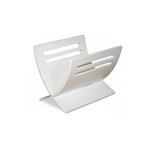 Porte journaux en bois Blanc peint