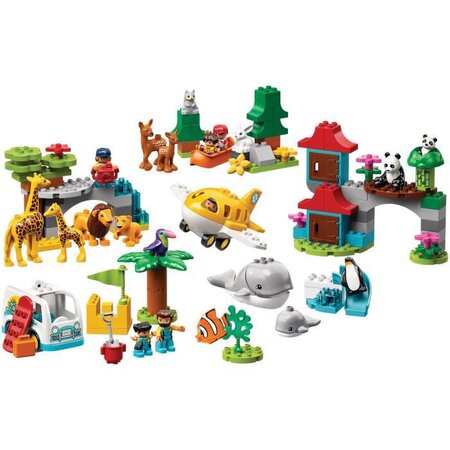 Lego 10907 duplo les animaux du monde jouet éducatif pour enfant