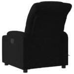 vidaXL Fauteuil de massage inclinable électrique Noir Tissu