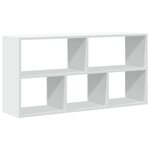 vidaXL Étagère murale blanc 100x25x50 cm bois d'ingénierie