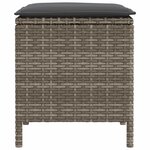 vidaXL Pouf de Jardin 2 Pièce Gris et Gris foncé 38 x 38 x 45 cm