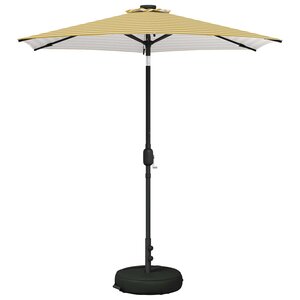 vidaXL Parasol de jardin avec lumières LED et base 230 x 230 cm