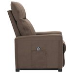 vidaXL Fauteuil Taupe Tissu