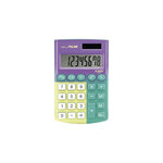 Calculatrice 8 chiffres Pocket Sunset turquoise - jaune