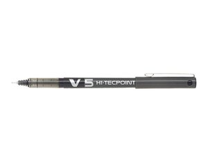 Stylo roller Hi-Tecpoint V5 Encre liquide Pte Fine Noir PILOT